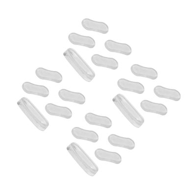 FRCOLOR 20pcs Silicone Pu Pad Toilet Lid Cushioning Bumpers Self-Adhesive Mute Toilet Lid Pads for Home Use Provides Seat Cushioning and Buffer