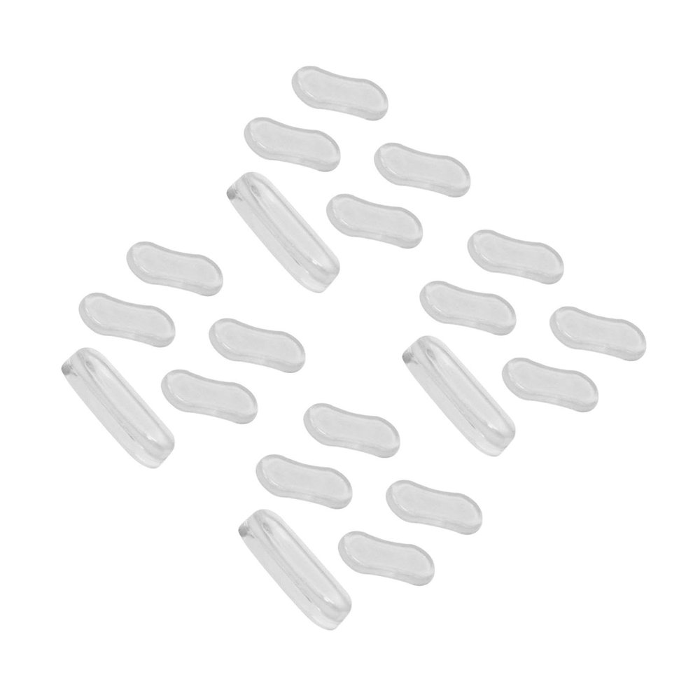 FRCOLOR 20pcs Silicone Pu Pad Toilet Lid Cushioning Bumpers Self-Adhesive Mute Toilet Lid Pads for Home Use Provides Seat Cushioning and Buffer