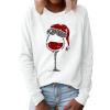 Christmas Sweaters Tops Baggy roll Neck Tops Halloween Matching Pajamas Crew Neck Jacket Womens Loose fit Christmas Dresses Casual Womens Pajama Set Zip Jumper Women pjs Women