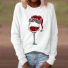 Christmas Sweaters Tops Baggy roll Neck Tops Halloween Matching Pajamas Crew Neck Jacket Womens Loose fit Christmas Dresses Casual Womens Pajama Set Zip Jumper Women pjs Women view 2