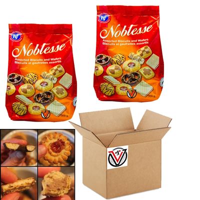 Nobllesse Assorted Biscuits,Cookies & Wafers Collection Bag 300g - Pack of 2