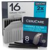 16 Earwax Filters for Hearing Aids CeruCare Wax Guard for Quick and Effective Cleaning Protects Hearing Aid from Moisture and Dust with Resealable Hard Case Diameter 1.3mm view 1