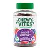 Chewy Vites Adult Night Support, 60 Non-Melatonin Gummies with 5-HTP, Magnesium, Theanine, Chamomile, Lavender, Herbal Night Time Gummies, 1 Months Supply, Berries Flavour view 1