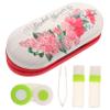 FRCOLOR Elegant Double Layer Eye Cases Portable Glasses Box for Contacts for Families and Friends view 1