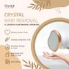 Crystal Hair Eraser, Magic Crystal Hair Removal Stone for Men & Women | Painless Hair Removal Tool, Nano Crystal Hair Remover, Hair Remover for Women & Men, Crystal Hair Remover, Smooth Skin (Gold) view 2