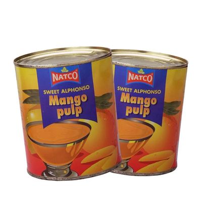 Alphonso Mango Pulp Natco 850G Mango Puree Sweet Alphonso Concentrate RefreshIng Drink 100% Fresh Indian Origin Pack Of 2