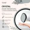 Crystal Hair Eraser, Magic Crystal Hair Removal Stone for Men Women, Painless Hair Removal Tool, Nano Crystal Hair Remover, Hair Remover for Women & Men, Crystal Hair Remover, Smooth Skin (Onyx Black) view 2