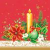 3-Ply Maki Xmas Decoupage Tissue Paper Napkins Decorative Christmas Serviettes 33cm x 33cm - Pack of 20 (Classical Christmas Decor Red) view 1
