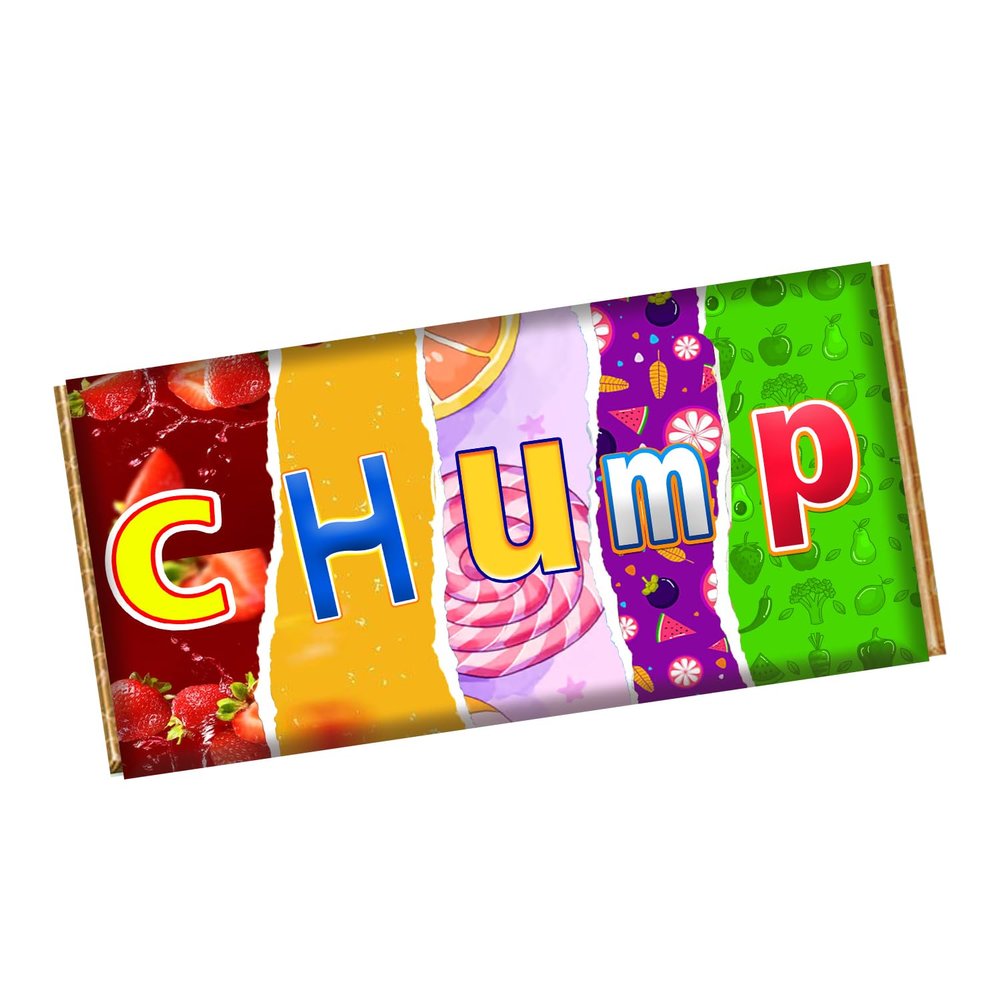 Chump Chocolate Bar Wrapper Novelty Funny Gift Present For Valentines Day Birthday Xmas CH-9062 (with chocolate bar (100g))