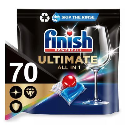 Finish Ultimate All in One Dishwasher Tablets Regular 70 Tablets