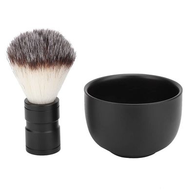 Shaving Brush Set, Stainless Steel Shaving Brush And Bowl, Shaving Brushes For Men Tainless Steel Shaving Soap Bowl & Soft Hair Brush For Beard Cleaning & Personal Grooming (Set)