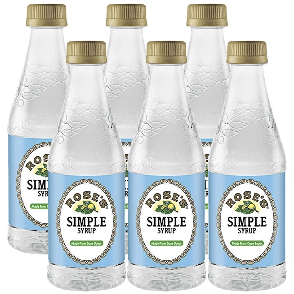 Roses Sweetened Simple Syrup 12oz Bottle | Perfect for Cocktails, Beverages, and Mixers