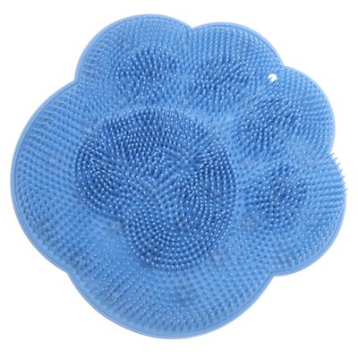 GARVALON Silicone Bath Brush Pad Suction Cup for Back Massage Non-Slip Shower Foot Massager Scrubber for Bathroom Cleaning and Relaxation