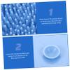 GARVALON Silicone Bath Brush Pad Suction Cup for Back Massage Non-Slip Shower Foot Massager Scrubber for Bathroom Cleaning and Relaxation view 3