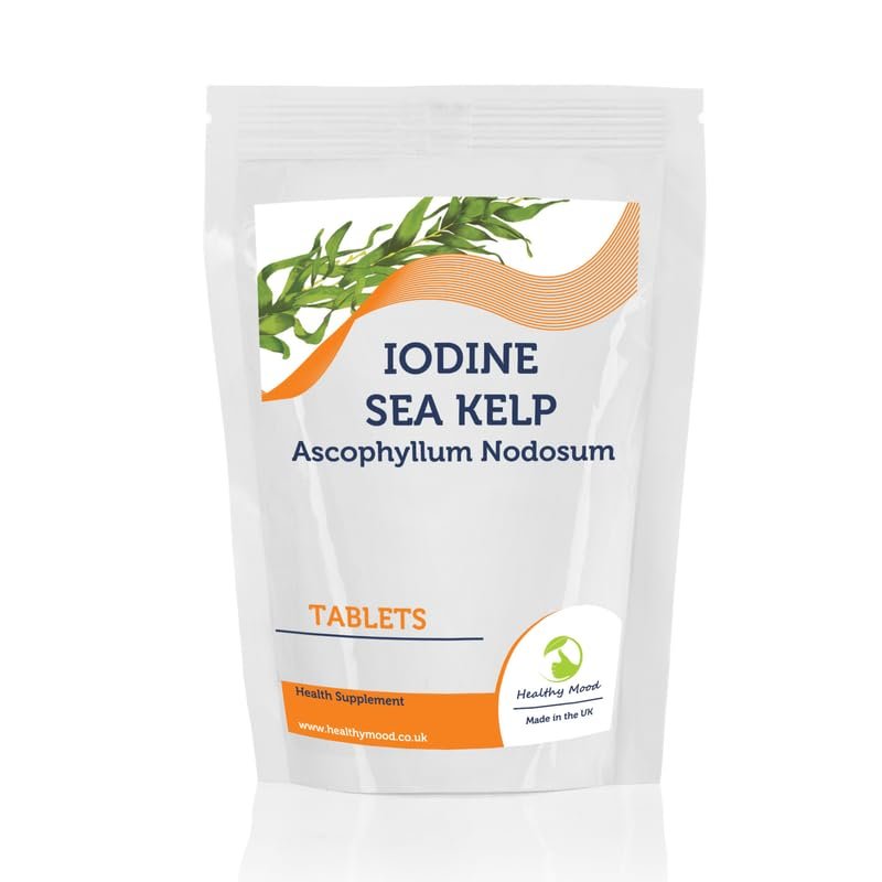 Kelp 500mg Tablets  Natural Iodine Source for Thyroid Support & Metabolism  120 Tablets