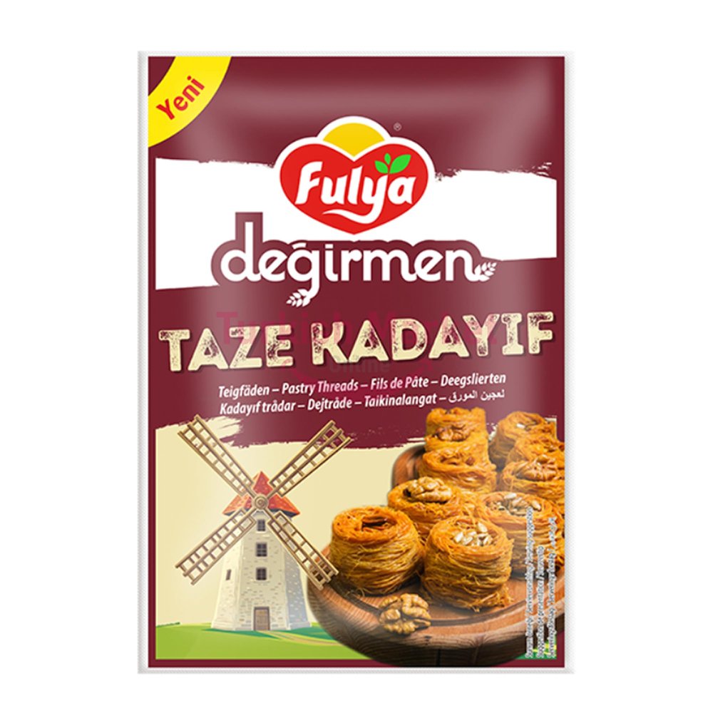 Original Melis Shredded Fillo Dough Pastry Threads Taze Kadayif for Dubai Chocolate Traditional Turkish Dessert 400 G by Turkish Online Market UK