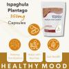 Ispaghula Plantago Psyllium Capsules  Natural Fiber Supplement for Digestive Health & Regularity - 120 Capsules view 4