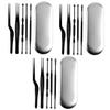 minkissy 18pcs Professional Ear Cleaning Tools Ear Pick Set Stainless Steel Picks Tweezers Earwax Remover Kit for Adults Skid-Resistant Handle Portable view 1