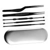 minkissy 18pcs Professional Ear Cleaning Tools Ear Pick Set Stainless Steel Picks Tweezers Earwax Remover Kit for Adults Skid-Resistant Handle Portable view 4