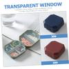 minkissy 2sets Pill Boxes Wear-Resistant Case Portable Pill Organizer for Daily Use 3pcs*2 view 2