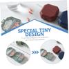 minkissy 2sets Pill Boxes Wear-Resistant Case Portable Pill Organizer for Daily Use 3pcs*2 view 3