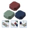 minkissy 2sets Pill Boxes Wear-Resistant Case Portable Pill Organizer for Daily Use 3pcs*2 view 4