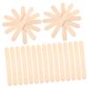 GLEAVI 50pcs Wooden Craft Sticks, Ice Cream Making Wood Sticks, Sturdy and Safe for Homemade Popcicle, Easy to Store, Arts Crafts Supplies view 1