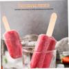 GLEAVI 50pcs Wooden Craft Sticks, Ice Cream Making Wood Sticks, Sturdy and Safe for Homemade Popcicle, Easy to Store, Arts Crafts Supplies view 3