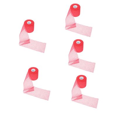 FRCOLOR 5 Rolls Professional Wrap Multi-Function Athlete Tape Convenient Sports Tape for Training Athletic Wrap Elastic