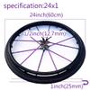 24 Inch Rear Wheels Replacement Wheel, 24X1 Wheelchair Rear Assembly for Manual Wheelchairs, Pneumatic Tires, for Disabled Vehicles, with 1/2" Bearing (1 Set of 2) view 4