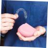 FRCOLOR 4pcs Pink Silicone Retainer Box Holder Case Retainer Case Storage for Cleaning and Daily Use view 3