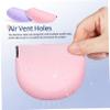 FRCOLOR 4pcs Pink Silicone Retainer Box Holder Case Retainer Case Storage for Cleaning and Daily Use view 4