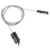 CAXUSD Dual Spring Brush for Tube Cleaning Stainless Steel Nylon Convenient Hose Cleaning Tool for Aquariums Drains Efficient Dirt Removal view 1