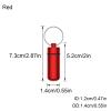 SKYPRO 5 Pcs Portable Pill Case First Aid Pill Container Mini Pill Container Waterproof Aluminum Keychain Pill Case Keychain for Medications, Vitamins and Supplements (Red) view 2