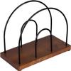 DFHS46JK Tissue Box Cover Wrought Iron Paper Towel Holder Metal Vertical Napkin Clip Cafe Hotel Board Paper Clip Table Napkin Holder In Living Room view 1