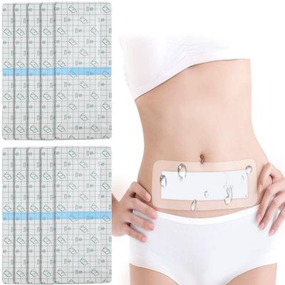 10Pcs Waterproof Film Dressings for Wounds, Wound Dressings for Caesarean Section After Surgery Long Surgical Incision Adhesive Larger Wounds Cover (10Pcs)
