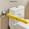Toilet Rail,Folding Toilet Armrest,Wall-Mounted Toilet Grab Bar,Support Auxiliary Toilet Handrails Suitable for Disabled Elderly People(Yellow) view 2