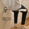 Toilet Rail,Folding Toilet Armrest,Wall-Mounted Toilet Grab Bar,Support Auxiliary Toilet Handrails Suitable for Disabled Elderly People(Yellow) view 3