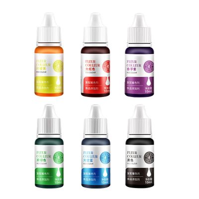 10ML/Bottle Cream Cake Food Coloring Ingredients Fondant Baking Cake Edible Color Pigment Pastry Decorating Tools