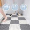 10pcs/9.7 Sqft Non-Slip Interlocking Tiles, 12" X 12" Splicing Bath Floor Mat, Waterproof Mat for Domestic or Commercial Use(Color:yellow) (Pink+white) view 2