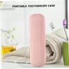 Toothbrush Travel Case 2Pcs Travel Toothbrush Holder with Strap Portable Toothbrush Cover Storage for Daily Use Travel Business Camping Trip Toothbrush Travel Case view 2