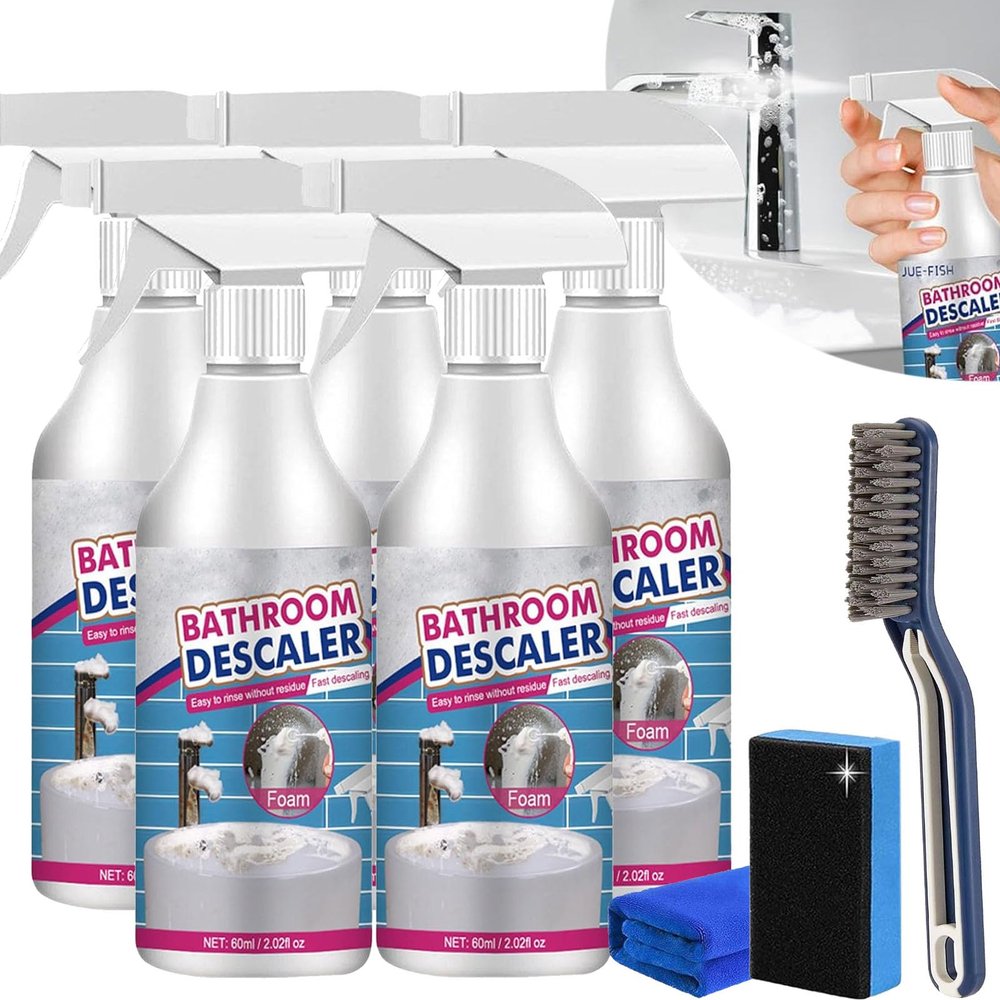Acssart Bathroom Descaler, Acssart Foam Cleaner, Bathroom Descaler Foam Cleaner, Acssart Foam Cleaner Bathroom, Stubborn Stains Cleaner (5pcs)