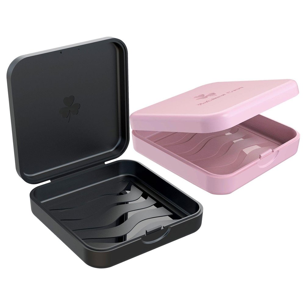 2 Pieces of Fashionable and Creative Braces Boxes, Portable Braces Boxes, Square Braces Storage Boxes, Denture Storage Boxes, Durable Braces Boxes