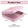 2 Pieces of Fashionable and Creative Braces Boxes, Portable Braces Boxes, Square Braces Storage Boxes, Denture Storage Boxes, Durable Braces Boxes view 2