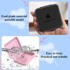 2 Pieces of Fashionable and Creative Braces Boxes, Portable Braces Boxes, Square Braces Storage Boxes, Denture Storage Boxes, Durable Braces Boxes view 3