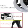 2 Pack Replacement Wheels for Walker, Replacement Wheels for Walker, Front Wheels for Wheelchair, Replacement Casters(Noir,20Cm/8In) view 3