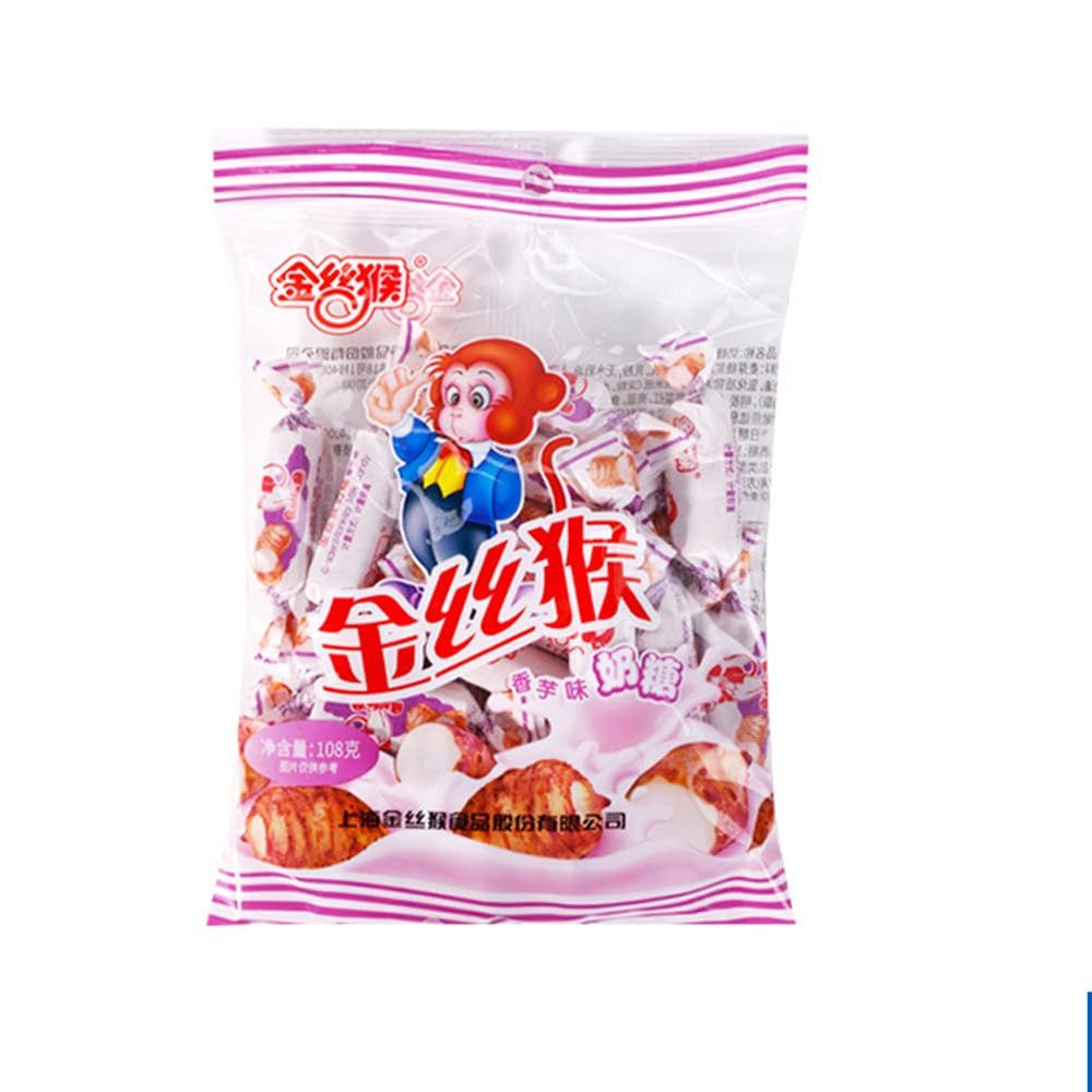McKona Toffee Creamy Candy Snacks and Gifts Candy Sticks Desserts Wedding Candy Holiday Candy Halloween Candy Cylindrical Candy (Taro flavor 108g)