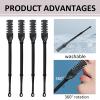 4Pcs Multifunction Manual Nose Hair Trimmer 360 Degree Rotating Nasal Hair Cutter Nose Hair Plucker Ear Pickers Gifts view 4