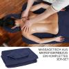 12 pcs Massage Table Sheet Massage Bed Cover Set Beauty Salon SPA Bed Couch Cover, Breathable Non Woven Fabric Protective Cover, Fitted Massage Table (Dark Blue-4 Set) view 3