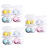 FRCOLOR 12pcs Cartoon Lens Case Holder Storage Box Container for Home and Travel Really Useful Lens Case Random Color view 1